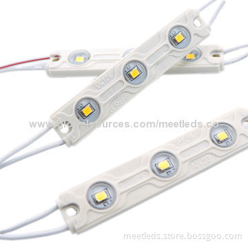 3pcs SMD2835 12V DC Waterproof IP65 Rectangle LED Injection Module Lights with 3-year Warranty